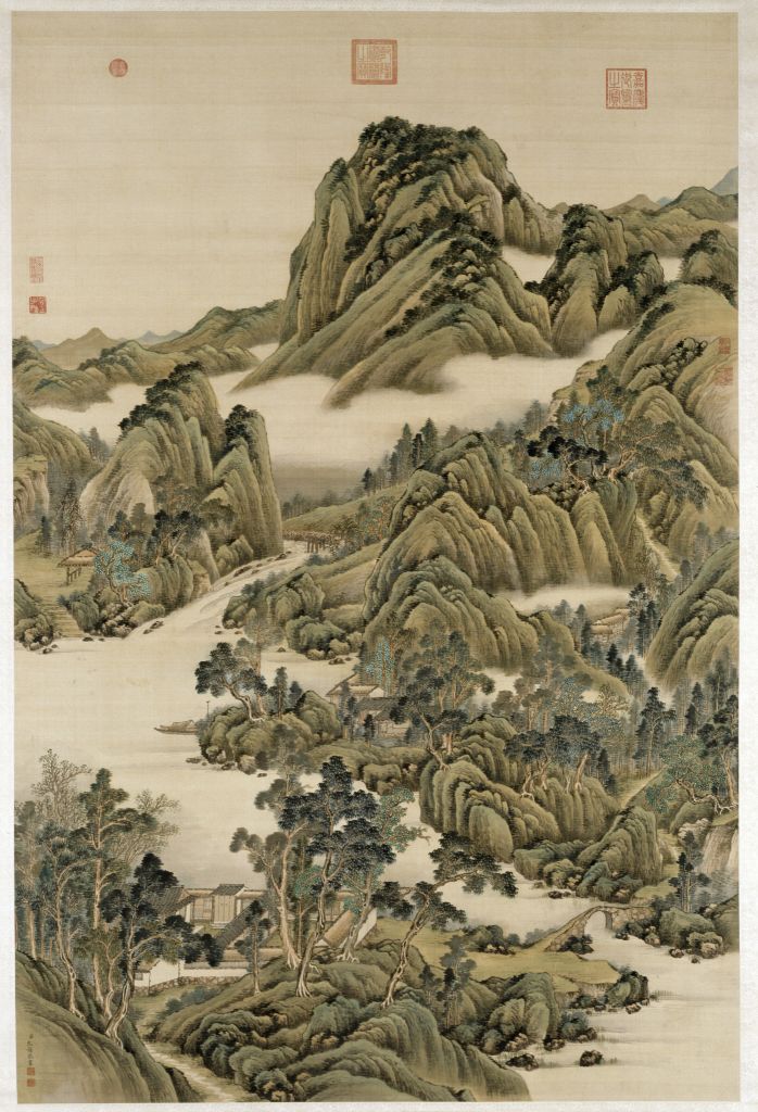 图片[1]-Yunxi Yuzhuang Mountain Sacrifice Map Axis-China Archive